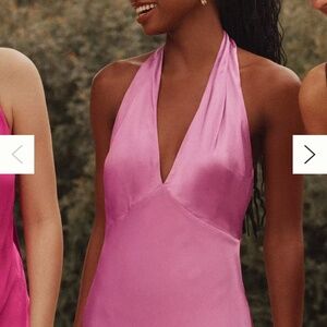 Reformation Daniela Sleeveless V-Neck Silk Maxi Dress